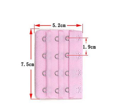 Erioctry Women Ladies Assorted Colors Bra Extender Strap 4 Hooks 3 Rows Spacing Bra Extender Extension Hooks Strap Pack Of 15 #TOP1