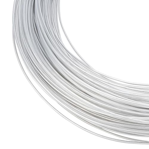 Alambre de aluminio flexible calibre 18 de 196.85 pies, moldeable y suave para lazos