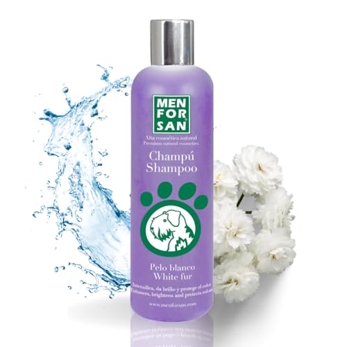 MENFORSAN Champú para pelo blanco, 300ml | Intensifica el color natural