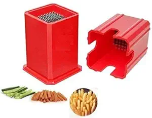 SYAMBABA Potato Chipser French Fries Chips Maker Machine Snacks Finger, Smart Peeler, Potato Finger Chips Cutter, Multicolor (Pack of 1)