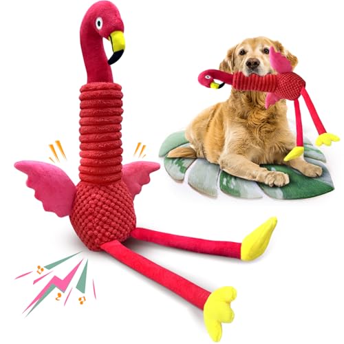 kachewlulu Large Squeaky Dog Toys:Dog Toys with Soft Fabric for