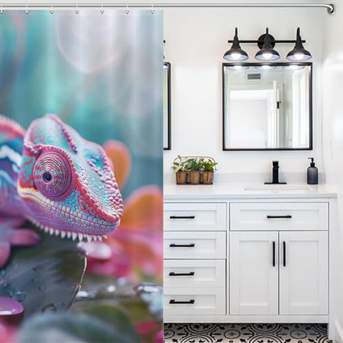 Rideau de douche caméléon imperméable 122x183 salle de bain - 5
