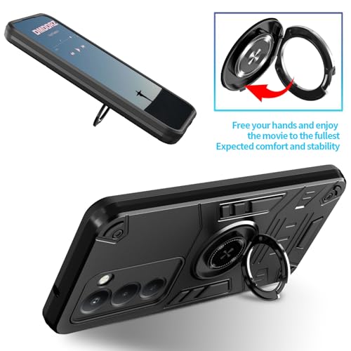 Coque Xiaomi Redmi 15 de qualité militaire noire double couche Svart - 5
