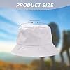 Bucket Hat, 2 Pieces White Summer Fisherman Sunshade Caps, Unisex Sun Hat, for Travel, Hiking, Beach, Golf Outdoor Activities #1