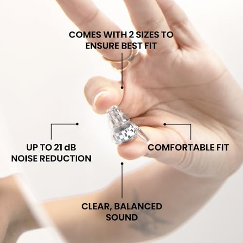Image of Eargasm High Fidelity Warped Tour 2026 Music Festival Earplugs - Hearing Protection for Concerts, Festivals, Musicians, DJs, Night-Life, Motorcycles with High Fidelity Noise Reduction up to 21 dB