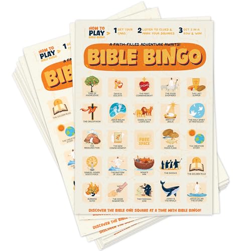 Markt Bible Bingo Game - Bible Games for Adults and