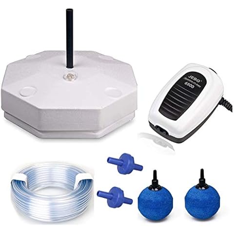 WAGNER green Teich Eisfreihalter Set 2 inkl. regelbarer Luftpumpe und Zubehör, für einen eisfreien Gartenteich, Anti Ice Winter Cover