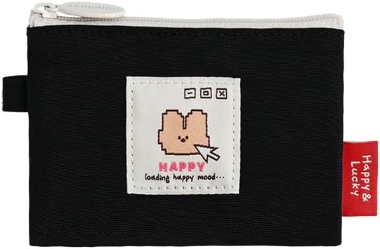 Monolike Pencil Case, Happy and Lucky Card Case, Black