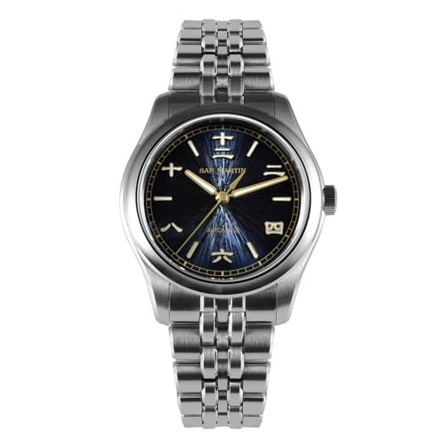 Montre de plongée automatique San Martin SN0144-CG étanche cadran bleu