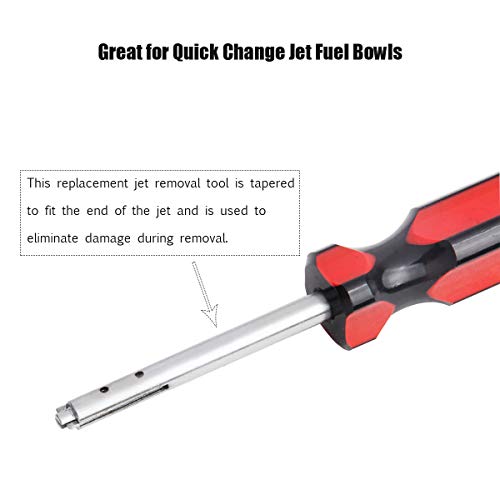 Dracary Replacement Jet Removal Tool,NEW 67469 Carburetor Jet Installation Tool,Carburetor Main Jet Installation and Removal Tool,1PCS
