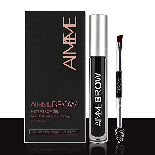 Eyebrow Kit,Long Lasting Eyebrow Gel，Waterproof Eyebrow Makeup Tint Gel Kit ， Eyebrow Pencil Makeup Brush，Jet Black Color