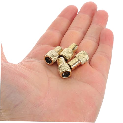 Cubierta de válvula metálica BESPORTBLE para adaptador de válvula de bicicleta miniatura 7