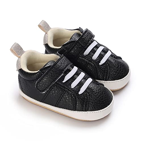 Image of E-FAK Baby Shoes Boys Girls Infant Sneakers Non-Slip Rubber Sole Toddler Crib First Walker Shoes