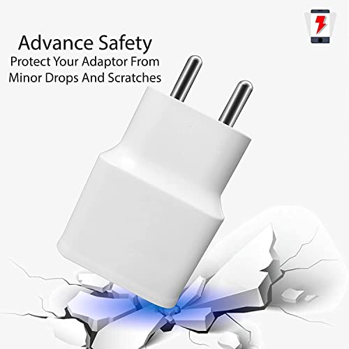 Image of Fast Charger Compatible for Vivo Y12, Y15, Y21,Y71, Y21, bArrett Original Adapter Like Wall Charger | Android USB Charger with 1 Meter Micro USB Fast Charging Data Sync Cable (2.4 Amp, White)
