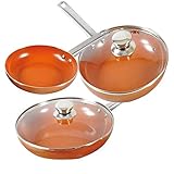 2 Tapaderas de cristal: Ø24 cm y Ø28 cm.