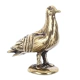 Inspiration paisible : cette figurine de pigeon symbolise la paix et peut servir d'ornement, apportant une touche de positivité à votre bureau. colombe en laiton, ornement de bureau