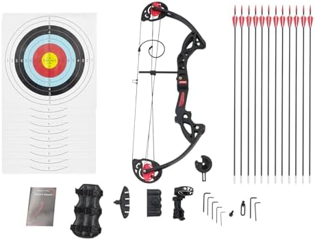 Compound Bow and Arrow Set, 16-29 lbs, Adjustable Weight for Yout...