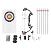 DSYOGX Juego de arco compuesto y flecha, 16-29 libras, peso ajustable para jóvenes, arco compuesto de arco, con una visera de un pin con libélula y un cojín de flecha, para adolescentes y niños (negro