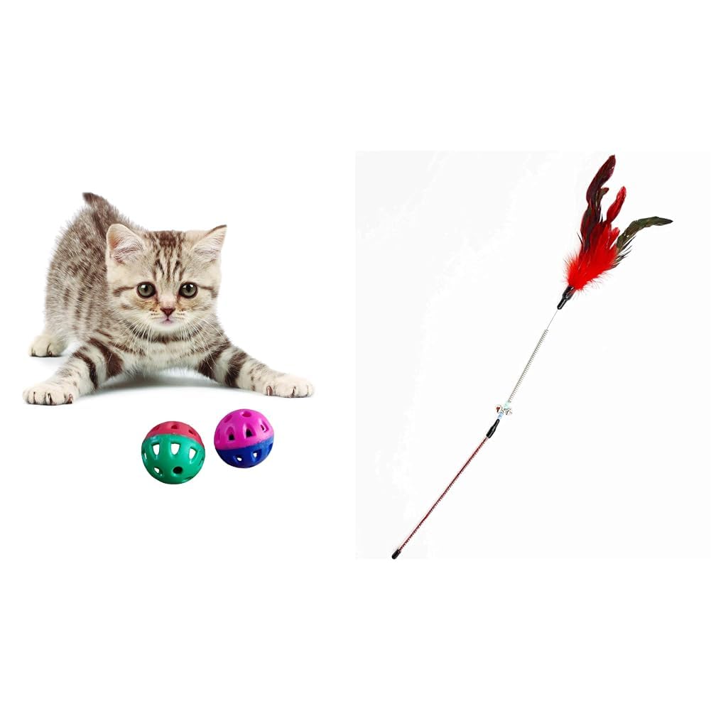 See full amazon price history chart for The Pets Company Kitten Interactive Toy Ball, Cat Ball with Bell Teaser, Set of 2, 1.5 Inches Cat Spring Treaser, Feather Dangler Wand, Interactive Stick Toy for Cats & Kittens The Pets Company Kitten Interactive Toy Ball, Cat Ball with Bell Teaser, Set of 2, 1.5 Inches Cat Spring Treaser, Feather Dangler Wand, Interactive Stick Toy for Cats & Kittens (B0CRVRN5QF) Amazon Price History, Amazon Price Tracker