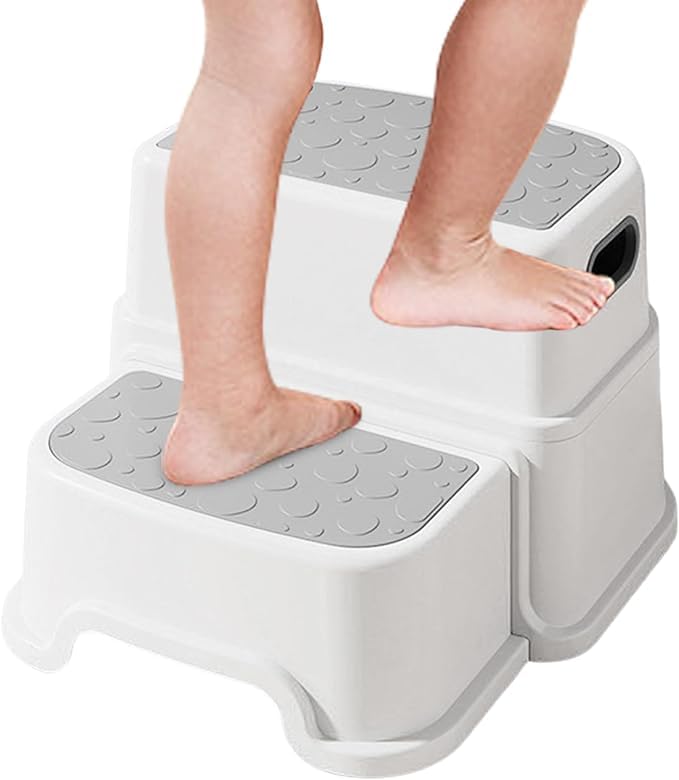 Bath Step Slip Resistant Shower Stepping Stool Elevated Bathroom Safety Aid, Stool for Kids Toilet Potty Training, Ladder for Cleaning The House