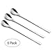 IMEEA Iced Tea Spoons Long Handled 18/10 Stainless Steel Stirring Spoon 9-Inch Bar Spoon Cocktail Mixing Spoon, Set of 6