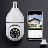 Câmera Segurança IP Lâmpada WiFi Full HD 1080p com Visão Noturna Infravermelho 1080P, Yoosee, Bivolt, Detecção de Movimento, Áudio Bidirecional, Prova D'água Giratória