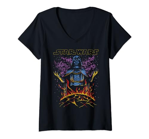 T-shirt Star Wars femme Wrath Of Vader col V idéal pour look geek chic