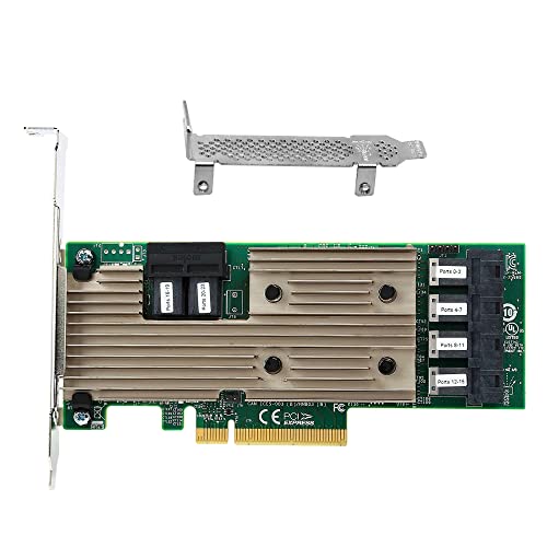 Lsi 9305-24I Sas3224 Host Bus Adapter Controller Card Internal 24 Port Pcie 3.0 12Gbps Sas Sata Expander Card #TOP20