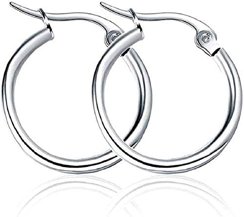 Elegant attire club Silver Hoop Bali Mens Earing / Ear Rings Combo for Men / Gents / Boys / Boyfriend ... Stainless Steel Stud Earring, Hoop Earring