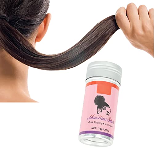 75g Bastão de Cera para Cabelo Rosa Masculino e Feminino Bastão de Cera para Peruca Portátil de Long