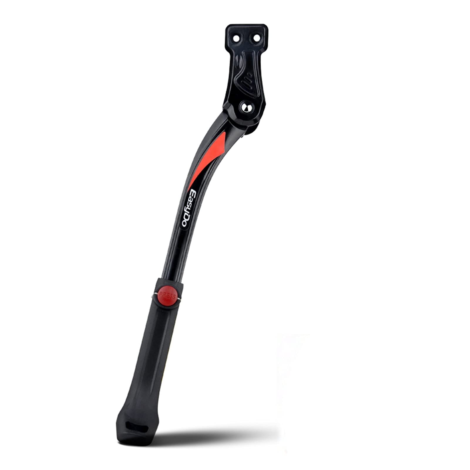 Cabra para Bicicleta Bicicleta Ajustable Kickstand MTB Estacionamiento Soporte de Soporte de Patada Lateral para 24 26 27.5 29 en Bicicleta(Red)
