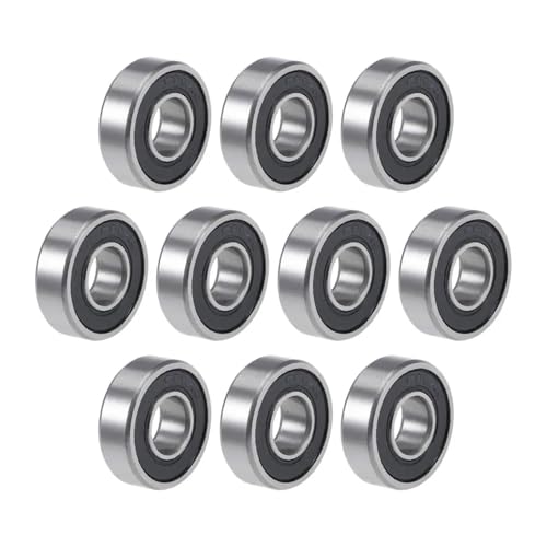 Kohak 10pcs Deep Groove Ball Bearing 688rs 684 685 686 687 688 689 ZZ RS 2RS Rubber Sealing Cove Bearings(-2RS Black,684 4X9X4MM