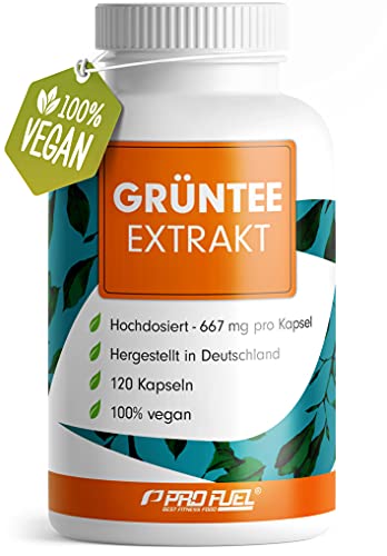 Grüner Tee Extrakt Kapseln - 1333 mg pro Tag, davon 600 mg EGCG - Grüntee Extrakt + Schwarzer Pfeffer - Hohe Bioverfügbarkeit - 98% bioaktive Polyphenole - 100% vegan - Made in Germany