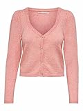 Only ONLLELY L/S Sweetheart Cardigan CC KNT Suéter, Rosetón, M De Las Mujeres