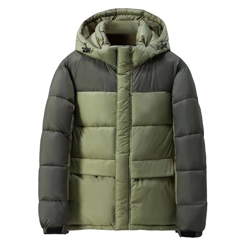 Doudoune à capuche isolée pour homme manteau chaud imperméable