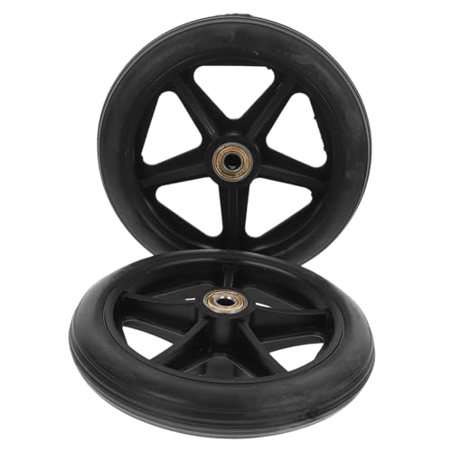 POPETPOP 2 Pièces Roues Frontales Pour Fauteuil De Mobilité Remplacement Rechange Pour Fauteuil De Mobilité