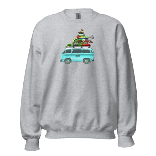 GoWesty RAD Vanagon Blue Camper Van Inspired Unisex Adult Sweatshirt