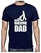 Green Turtle T-Shirts Camiseta para Hombre- Regalos Originales para Padres Primerizos - The Walking Dad X-Large Azul Oscuro