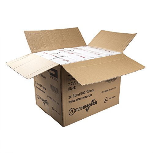 Pitillos jumbo negros AmerCare 7.75 pulg x12000 miniatura 6