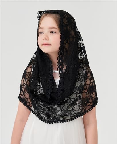 Infinity Chapel veil Child Bone Flower Veils First Communion Veils for Girls Baptism Veil for Girls K52