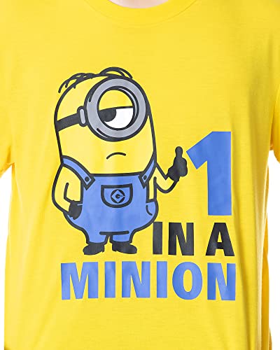 Despicable Me Mens' Minions 1 In A Minion Raglan Sleep Pajama Set2