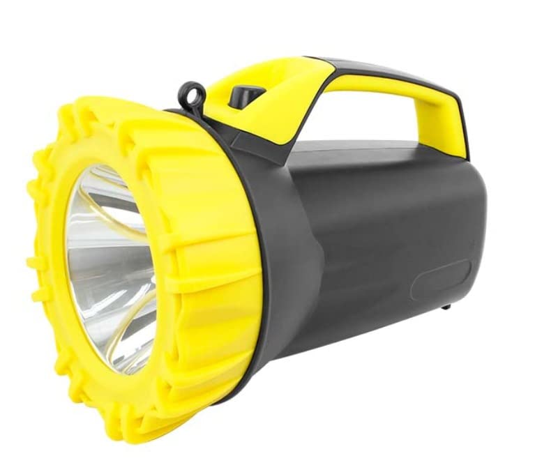 10W LED Search Light (Range 1 Km.) with 1050 Lumens Lithium-ion Battery and USB Power Bank for Mobile Charging-image-0