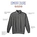 Comfort Colors Adult 1/4 Zip Sweatshirt, Style G1580, Pepper, Medium