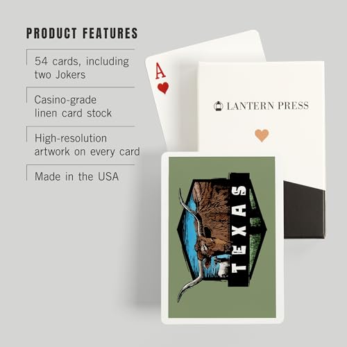Baraja de Poker Texas Lantern Press 52 Cartas miniatura 3
