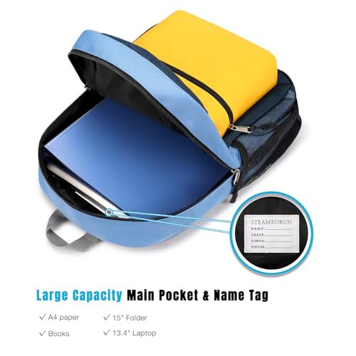 Image of STEAMEDBUN Kids Backpack for Boys,Kindergarten Backpack for Toddler Boys Age 3-6