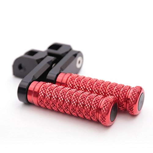 Mc Motoparts 40Mm Extended Front Foot Pegs Pole Compatible With Street Cup 17-19 Street Twin 2016-2019 16 17 18 19 (Red) #TOP2