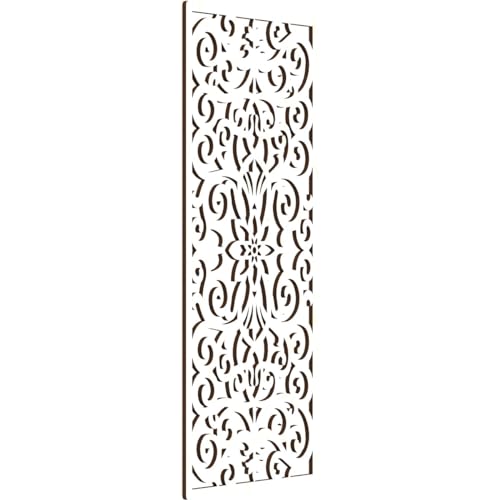 Image of Buel Decorative Pierced Fretwork Wood Wall Panels, 17 3 /8 inchW x 44 3 /8 inchH x 3 /8 inchT, Birch