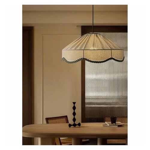 Lustre suspension tissu rétro et plafonnier table manger cuisine 3 couleurs - 3