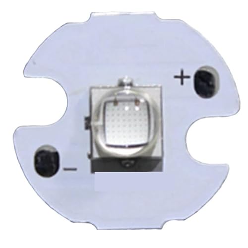 SHANGMAOYO 1PC 5050-10W XLM2 XML2 T6 LED Beads Diode Light Emitter Royal Blue 450nm-455nm With 16mm White Aluminum PCB SHANGMAOY