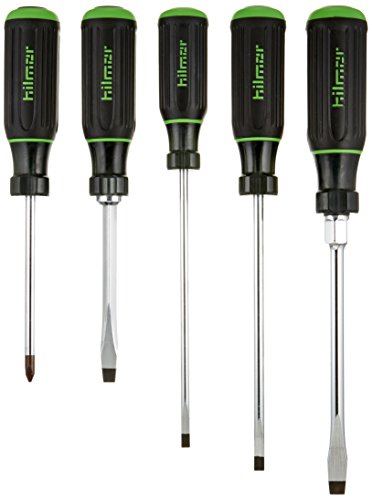 Hilmor 5-Piece Screwdriver Set - Heat-Treated Shaft With Tip Markings - Durable Hand Tools - View #14